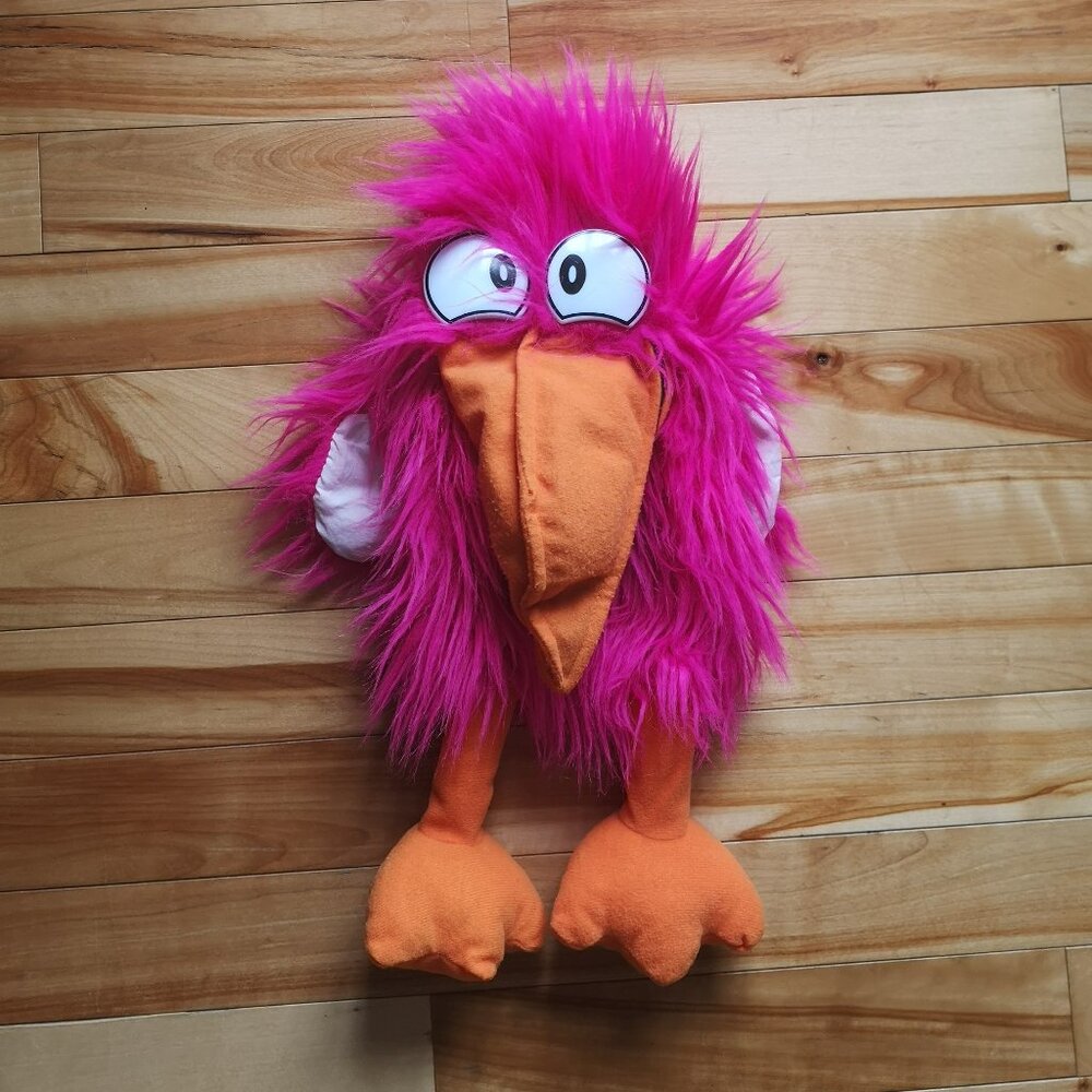 VINTAGE Kolden Toys Plush Hand Puppet Toucan Squeaking Squawk Beak